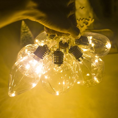 Artificial Clear Plastic Bulb Christmas Ball Pendants Xmas Tree Hanging