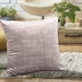 thumbnail image 4 of Home Soft Things Textured Velvet 4 Piece Throw Pillow Cover Set - Soft Pink - 20" x 20", 4 of 7