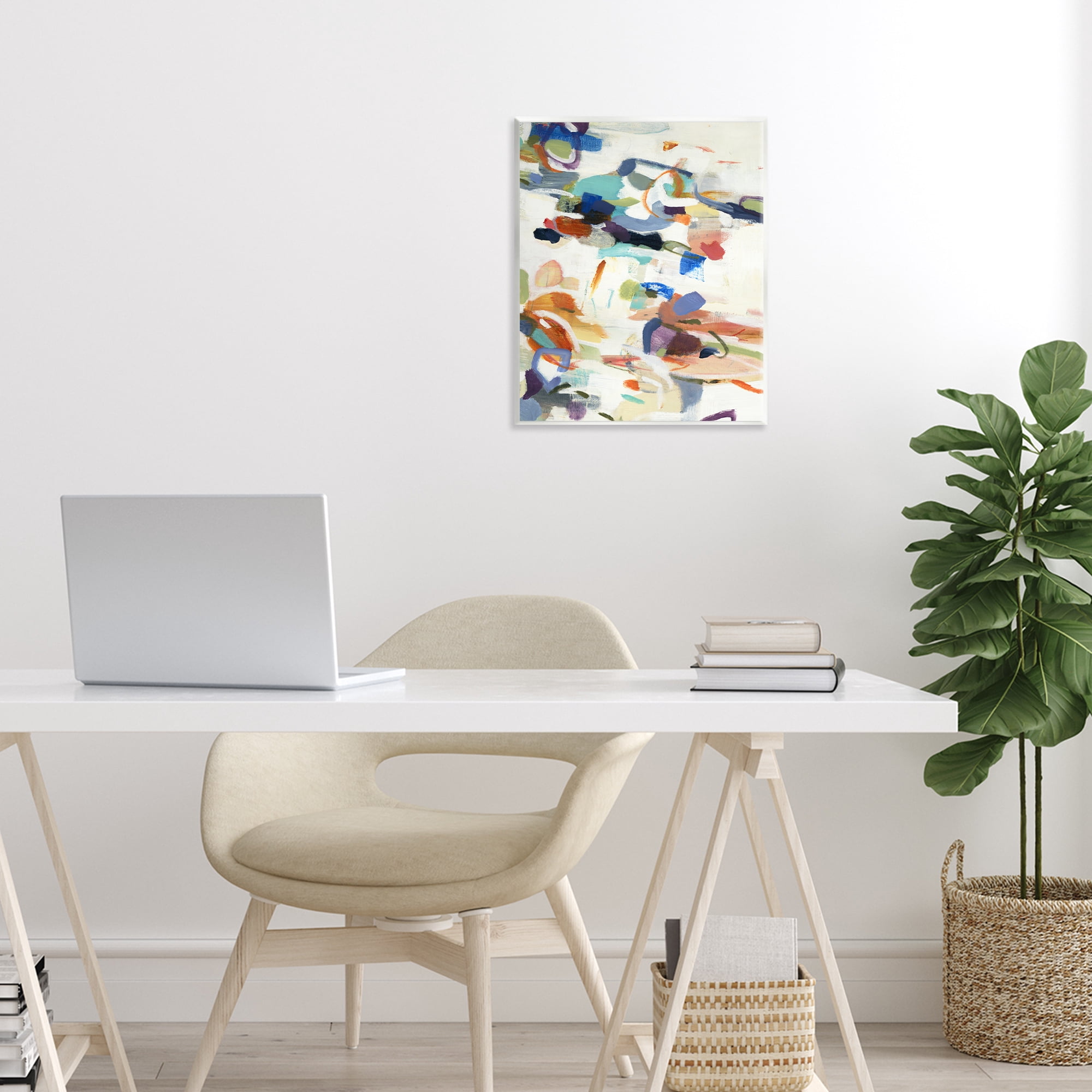 Stupell Industries Flowing Stippled Brushstrokes Wall Plaque Art, design by Lisa Ridgers