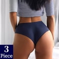 thumbnail image 2 of TrowBridge 3 unids/set bragas sin costuras para mujer, ropa interior deportiva transpirable, bragas cómodas para niñas, lencería Sexy, calzoncillos de satén Tan Jianjun unisex, 2 of 2