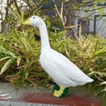 thumbnail image 6 of Porch Goose Statue Resin Duck Garden Decor White Farmhouse Yard Ornament Weather Resistant Figurine 1 Pc For Entryway Patio Lawn Backyard Desktop Accent Seasonal Display, 6 of 6