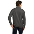 thumbnail image 2 of District V.I.T.Fleece 1/4-Zip DT6106 - 4XL Heathered Charcoal, 2 of 4