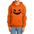 thumbnail image 2 of SUXIAN Boys Hoodie Halloween Graphic Print Long Sleeve Pullover Soft Jacket Comfortable Casual Outfit Toddler Hoodie Boy Orange_003 13-14 Years, 2 of 4