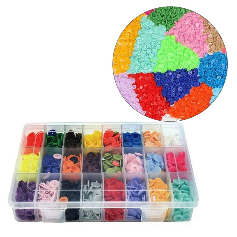 Snap Fastener Snap Set T5 Plastic Resin Snap Press Stud Cloth Setter With  375 PCS Snap Buttons For Clothes 