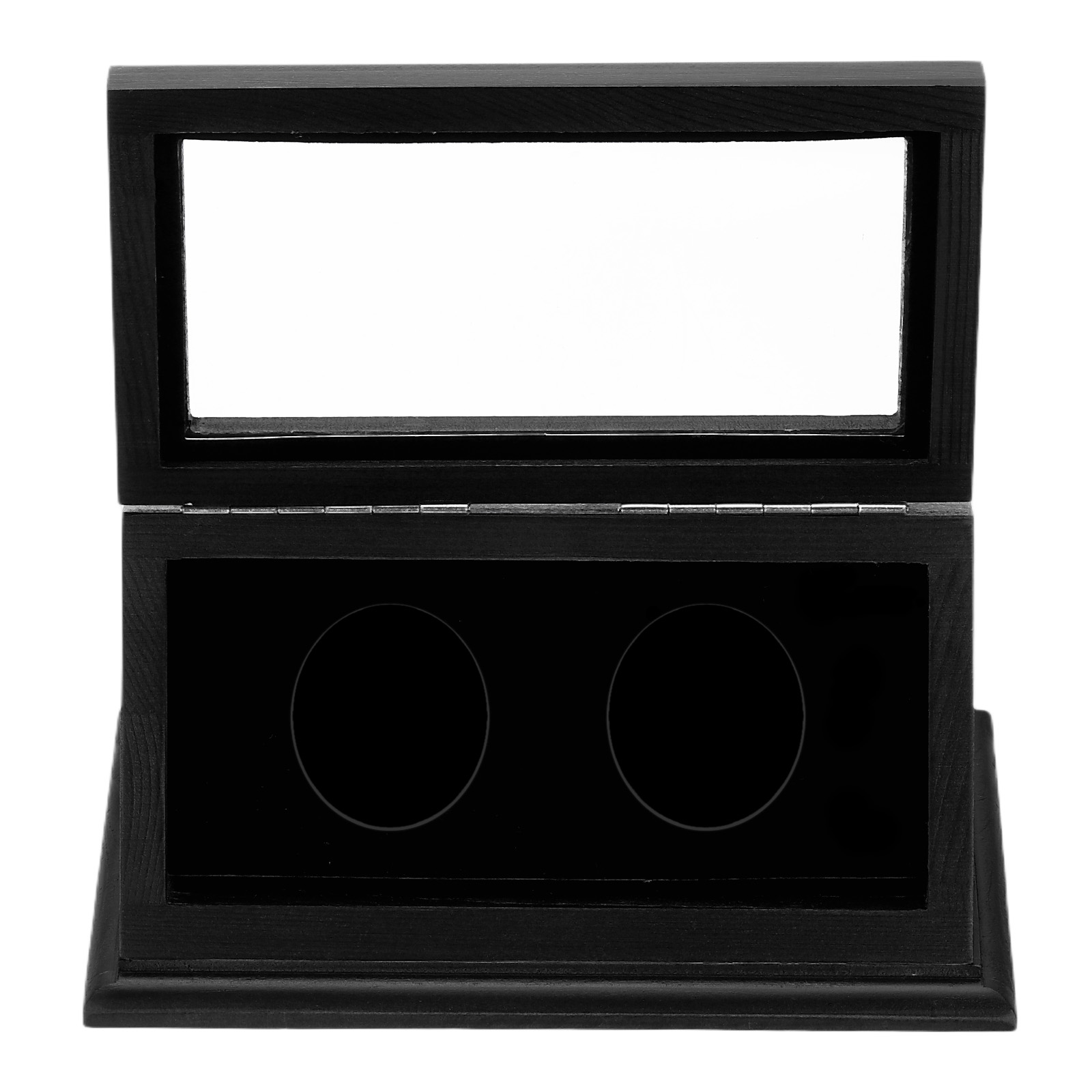 Uxcell Coin Display Case, 2 Slots Coin Presentation Display Box Coin Case with Holder for Silver Dollar Collectors