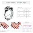 thumbnail image 2 of Urn Rings for Ashes for Women - Ouroboros Cremation Jewelry Ring for Human Ashes of Loved Ones Cremation Ring Gift for Mom Keepsake Rings, 2 of 7
