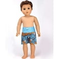 thumbnail image 4 of Sophia's - 18" Doll - Surf Shirt & Floral Print Swim Trunks - Orange, 4 of 4