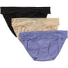 Maternity Under-Belly Lace Trim Panties, 3-Pack Value Bundle