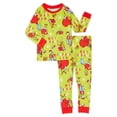 thumbnail image 3 of Dr. Seuss Unisex Toddler Grinch Matching Family Pajama Set, 2-Piece, 3 of 5