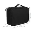 thumbnail image 2 of ROSENICE 1Pack Multi-Functional Portable Electronic Storage Bag Rectangular Shape Black Organizer Case 11.6x6.5x3.5in, 2 of 8