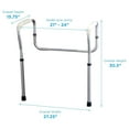 thumbnail image 2 of Medical Products Toilet Rails & Frame, Handrails for Toilet Seat, Safety Support Frame for Bathroom Toilet, Quick and Easy Installation, Grey (8200-R), 2 of 4