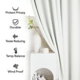 thumbnail image 6 of Deconovo Pure White Rod Pocket Room Darkening Curtains for Bderoom，2 Panels, 42"x54", Thermal Insulated Window Treatments, 6 of 8