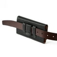 thumbnail image 6 of For Samsung Galaxy S22 Universal Leather Case Belt Clip Holster with Clip and Loops Cell Phone Magnetic Carrying Pouch Horizontal (XL) - Black, 6 of 7