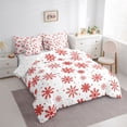 thumbnail image 4 of Homewish Red Christmas Snowflake Twin Bedding Sets 7-Piece, Dreamy Fairy Tale Bedding Comforter Set, Teens Kids Boys Girls Reversible Sheet Sets, Super Cozy Room Decor, 4 of 8