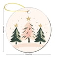 thumbnail image 2 of Ornament Winter Holiday Christmas Decoration Keepsake Ornament Cute Merry Christmas Pine Tree for Boys Girls Round Ceramic Christmas Decoration Housewarming Gift, 2 of 5