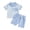 1-Blue547, variant on Tiijoy Baby Boys Outfits Cotton Plaid Short Sleeve Polo Shirt Shorts Set, Sizes 0-3T