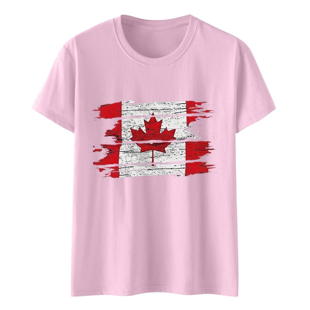 Camisas de Manga Corta para las Mujeres Impresión de Manga Corta Cuello Redondo, Camisa Casual de Poliéster para las Mujeres, Lavado de Manos