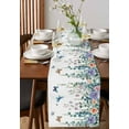 thumbnail image 2 of Hokiten Table Runners 90 Inches Long Dress Scarves, Eucalyptus Butterflies Farmhouse Coffee/Dining/Kitchen Table Runner for Living Room, Spring Garden Botanical 13x90 Inch, 2 of 7