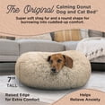 thumbnail image 2 of Best Friends by Sheri The Original Calming Donut Dog Bed – Washable Plush Pet Bed for Cats & Small Dogs up to 25 lbs, Shag Faux Fur, Taupe, Small (23" x 23"), 2 of 8