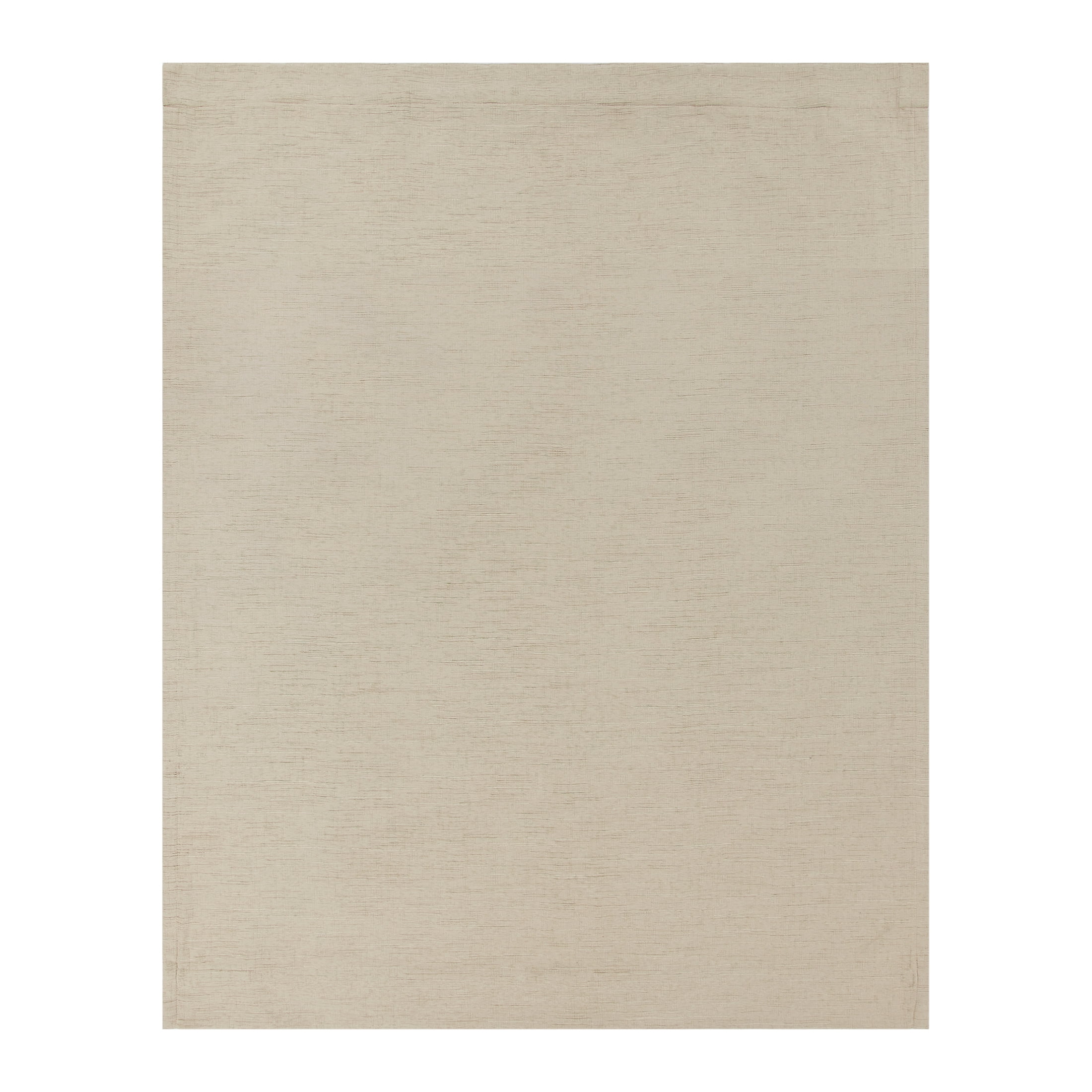 Better Homes & Gardens Textured Solid Chenille Blackout Single Curtain Panel, Beige, 50"W x 63"L