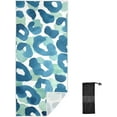 thumbnail image 2 of Blue Leopard Beach Towel 30" x 60", Quick Dry Bath Towel Super Absorbent Lightweight Travel Towel for Beach Yoga Swim Sport Camping Holiday, 2 of 7