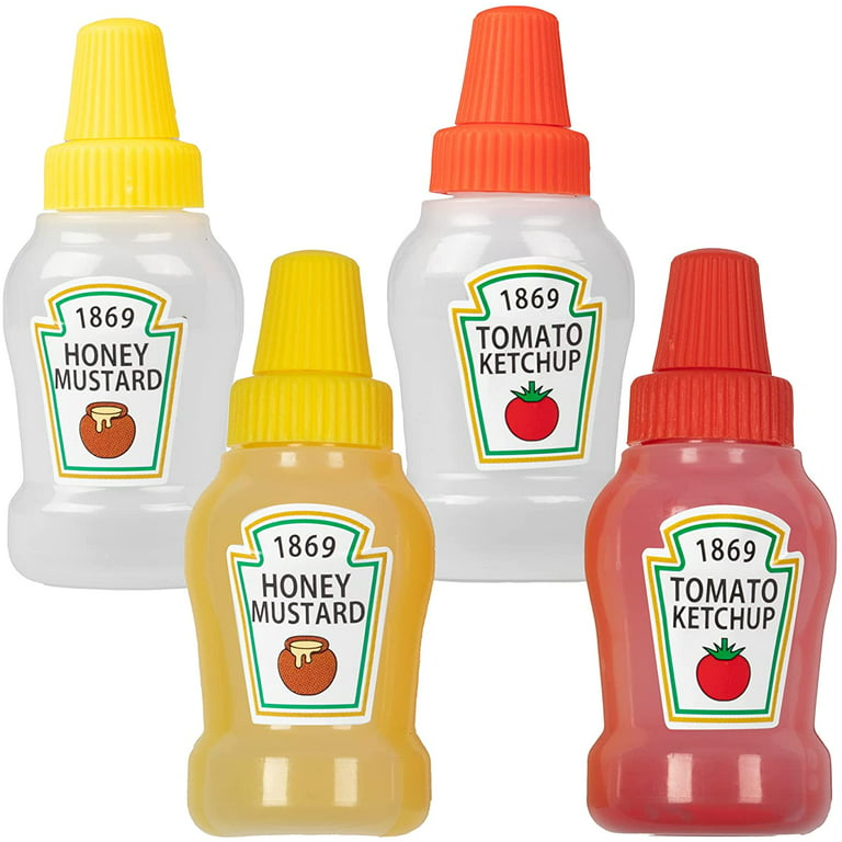 15 mini sauce bottles portable ketchup bottles salad dressing containers  for bento boxes kitchen jars oil
