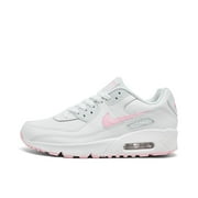 Nike Air Max 90 LTR Big Kids’ Shoes Color: White/Metallic Silver/White/White Size: 6Y