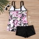 thumbnail image 5 of Karight Tankini Swimsuits for Women Tummy Control Two Piece Bathing Suits Flowy Swim Tops with Boy Shorts, 5 of 6