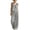 Gray#womens 2 piece short set dressy, variant on Moxiu Women's Linen Two Piece Matching Sets Ruched V Neck Crop Tank Tops and Wide Leg Pants Lounge Travel Beach Vacation Outfit Yellow,XXL