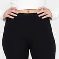 thumbnail image 2 of Hitime Women's Leggings Super Soft Stretchy High Waisted Full Length Black Sizes L-XL Yoga Workout Running, 2 of 8
