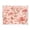 Pink Flowers, variant on Acrylic Tray Clear Serving Tray Rectangle Decorative Tray with Cut Handle Red Maple Leaf Pattern