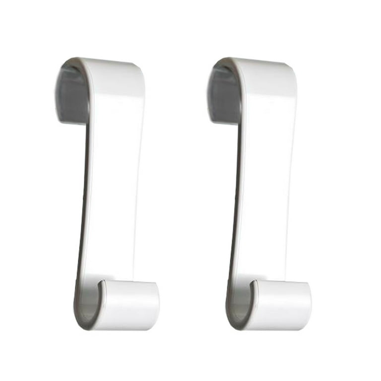 Plastic S Hooks for Towel Bar, Large Plastic Towel Hooks for Bathroom,  Shower Room, White (1 Piece) 