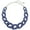 Frosted Blue, variant on BOCAR Statement Chunky Acrylic Chain Link Choker Necklace Fashion Women Collar Necklaces Acrylic Resin Chain Necklace(N0097-Frosted White)