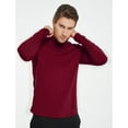 thumbnail image 4 of SSLR Turtleneck Thermal Shirts for Men Long Sleeve Shirts Fleece Lined Tops Mock Neck Base Layer, 4 of 7