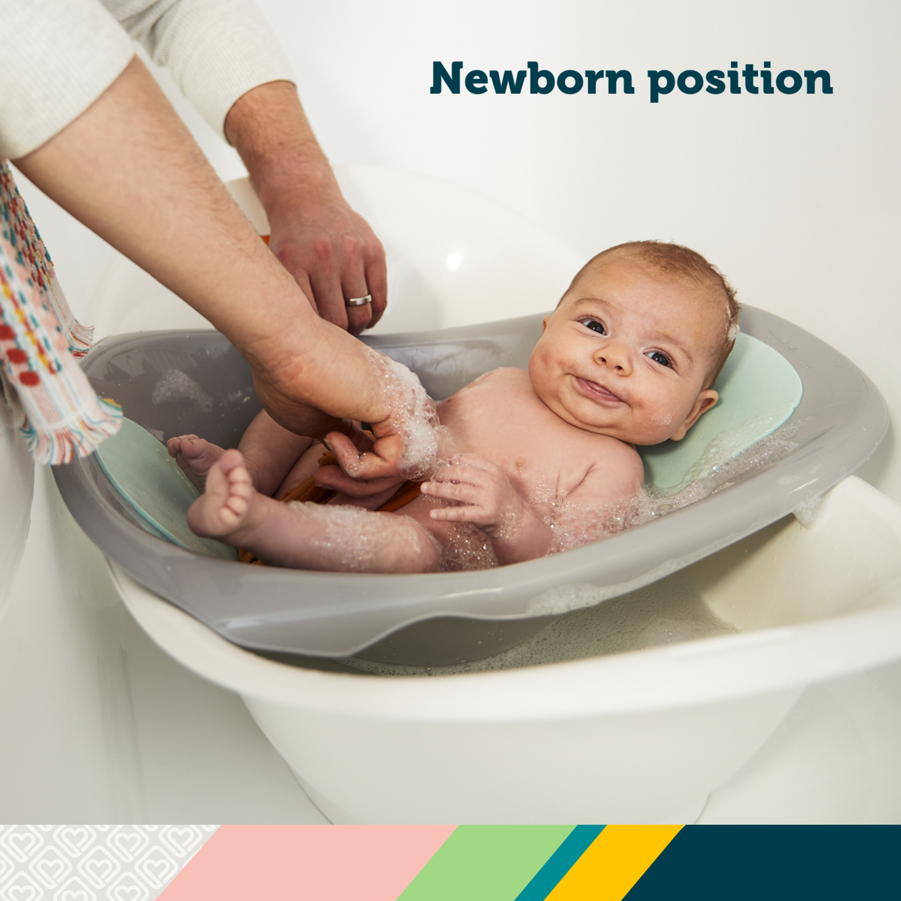 Safety 1st 3-in-1 Clean Fun Baby Bathtub, Harbor Mist photo 2