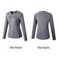 thumbnail image 3 of Qarigey Ropa interior térmica de otoño para mujer, capa base de cuello redondo, camisetas más cálidas ajustadas de manga larga, camiseta para Prendas para la parte del cuerpo Negro S Qarigey  AP013660-06, 3 of 6