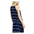 thumbnail image 2 of INC Womens Navy Sheer Keyhole Elastic Waist Tie Dye Sleeveless Halter Top L, 2 of 2