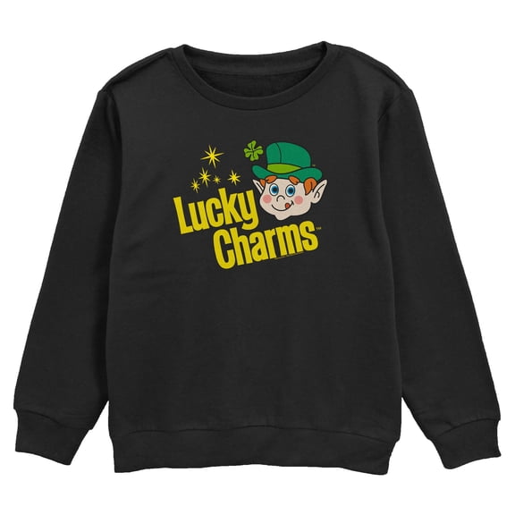 Boy's Lucky Charms The Leprechaun Smiley Face Sweatshirt