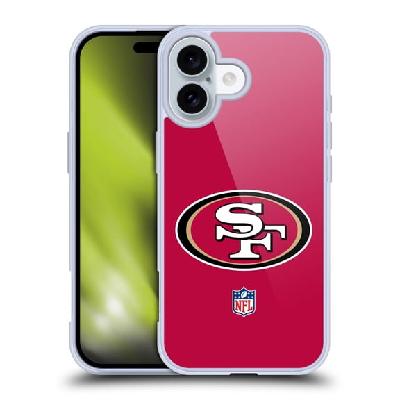 Head Case Designs NFL San Francisco 49Ers Logo Plain Soft Gel Case for Apple iPhone 16