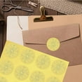 thumbnail image 6 of 408Pcs Flower Gold Foil Embossed Stickers Vintage Floral 2" Self Adhesive Envelopes Seals Sticker Labels, 6 of 9