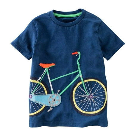 

Toddler Kids Short Sleeve Cartoon Tops T-Shirt Blouse