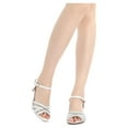 thumbnail image 3 of BURUDANI Women'S Summer Open Toe Low Heels Sandals Fashion Ankle Strap Party Dress Sandals WHITE Size 8.5, 3 of 6