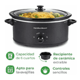 thumbnail image 4 of Olla de Cocción Lenta Hamilton Beach Electrica 3 Niveles Ajustables 6 Qt, 4 of 7