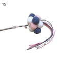 thumbnail image 2 of Flmtop Manual Cat Stick Interactive Pompom Tassel Teasing Wand Kitten Toy Pet Supply #15, 2 of 9
