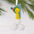 thumbnail image 5 of Hallmark Peanuts Woodstock on Snowballs Christmas Ornament, 5 of 6
