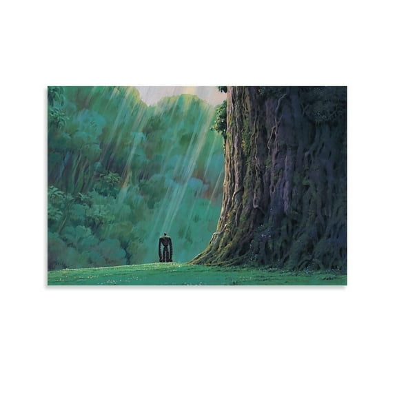 Japan Anime Castle in The Sky Poster Canvas Art Poster and Wall Art Picture Print Modern Family bedroom Decor Posters 16x24inch(40x60cm)