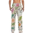 thumbnail image 6 of Men's Pajama Pants with Pockets Sleepwear Lounge Pants Stretch Casual Rabbits White Butterflies, 6 of 6
