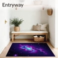 thumbnail image 3 of ODIKA 3'x5' Machine Washable Non-Slip Area Rug, Interstellar Nebula Universe Exploration Journey Discovery High Traffic Rug, Purple, 660926, 3 of 7