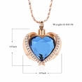 thumbnail image 5 of Personalized Engrave Crystal Heart Cremation Jewelry for Ashes Holder Urn Necklace for Ashes of Loved One, 5 of 5