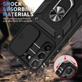 thumbnail image 3 of Case for Galaxy S22 Plus, Slide Lens Protective Case Shockproof Impact Resistant with Kickstand Cover Case for Samsung Galaxy S22 Plus 4G/5G 6.6" (Black), 3 of 12
